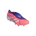 adidas Predator Elite FoldTongue FT FG Firm Ground Soccer Cleats- Signal Coral / Cloud White / Beam Orange