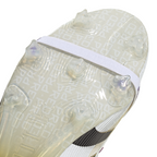 adidas Predator Elite FoldTongue FT FG Firm Ground Soccer Cleats- Cloud White /Core Black/Gold Metallic