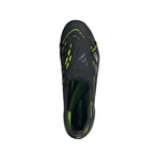 adidas Predator Elite FoldTongue FT FG Firm Ground Soccer Cleats- Core Black / Carbon / Lucid Lemon