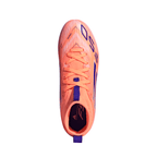 adidas F50 League Mid Junior FG/AG Firm/Artificial-Ground Soccer Cleats- Beam Orange / Lucid Blue / Cloud White