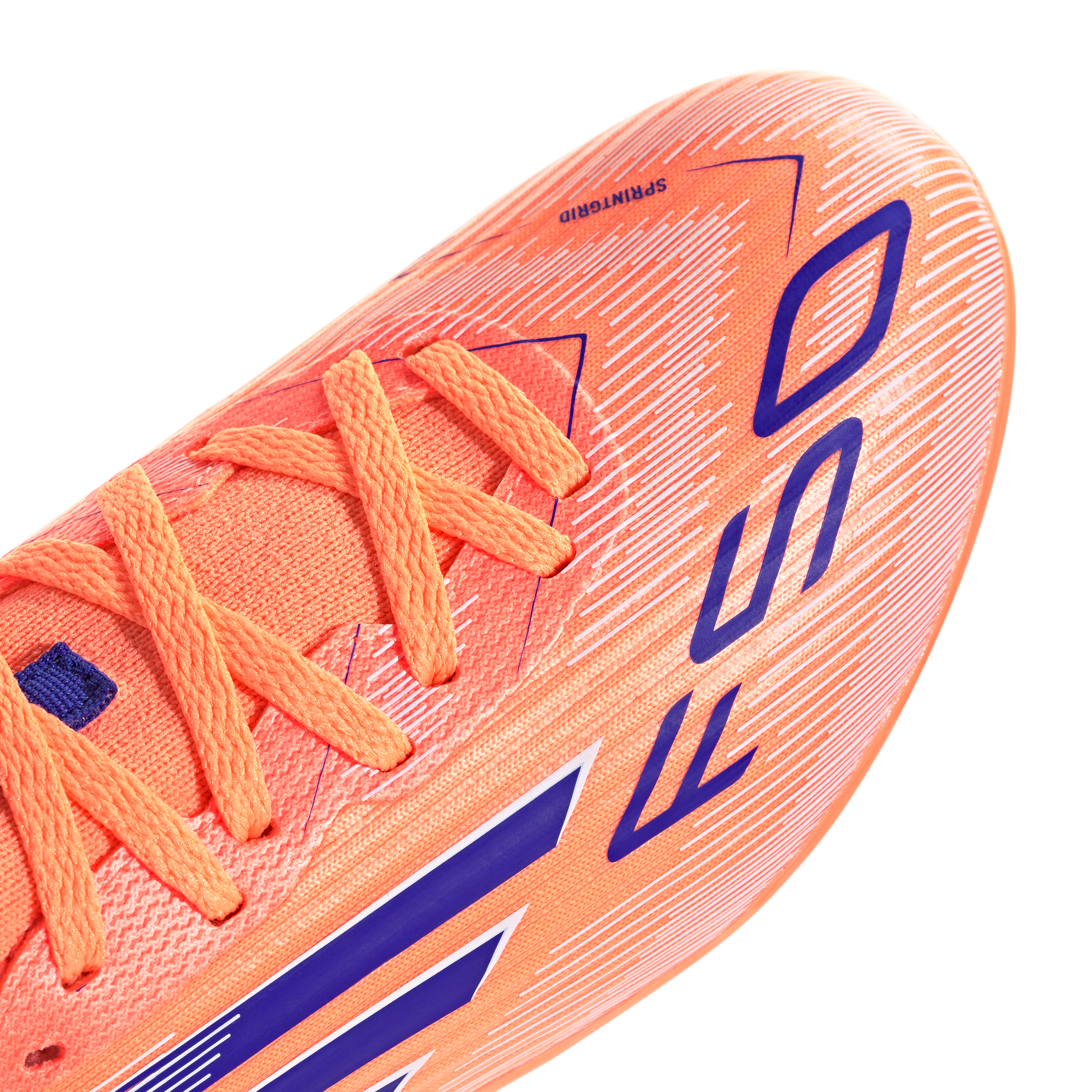 adidas F50 League Mid Junior FG/AG Firm/Artificial-Ground Soccer Cleats- Beam Orange / Lucid Blue / Cloud White