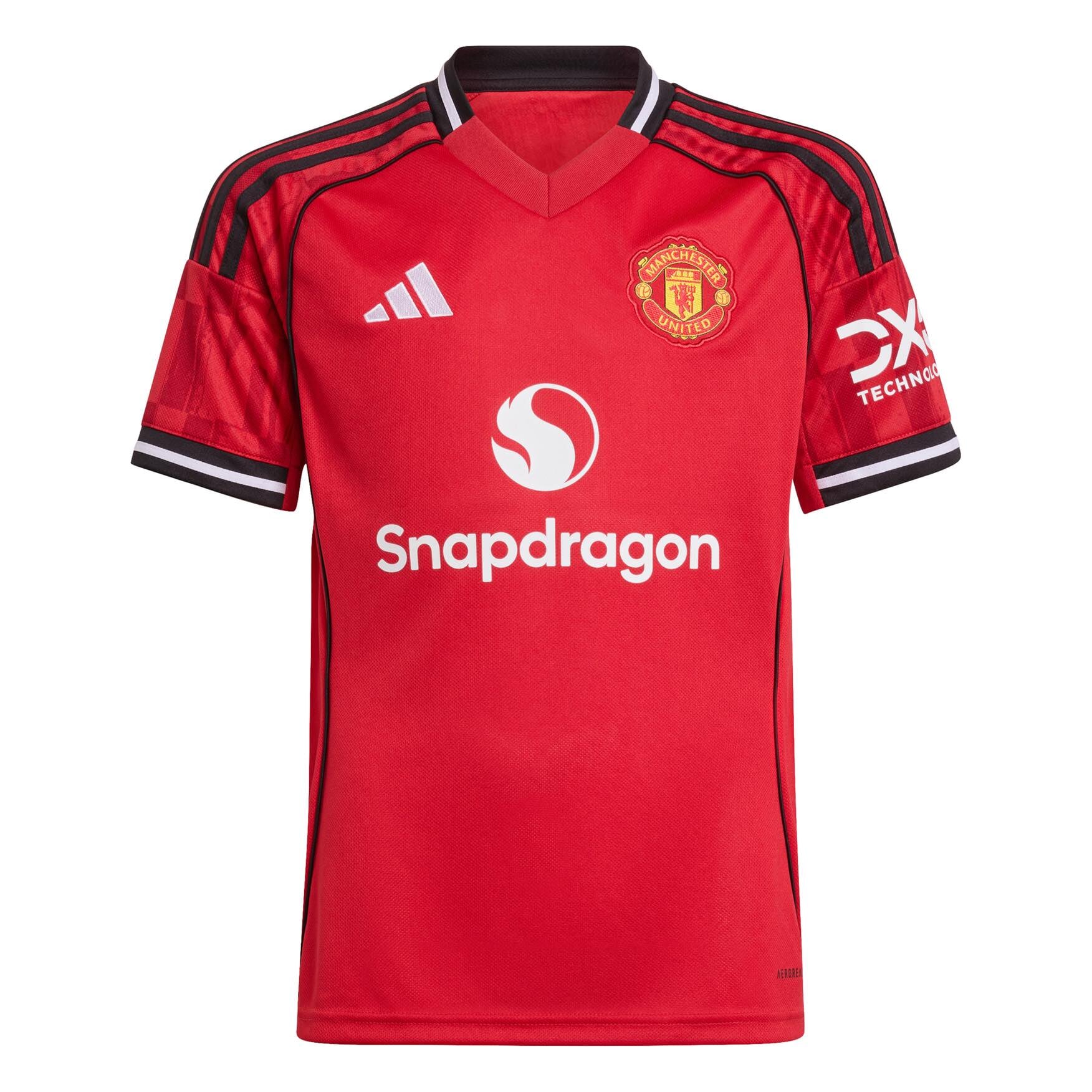 Manchester United 25/26 Home Jersey Jr. Official Jerseys adidas Red YXS 