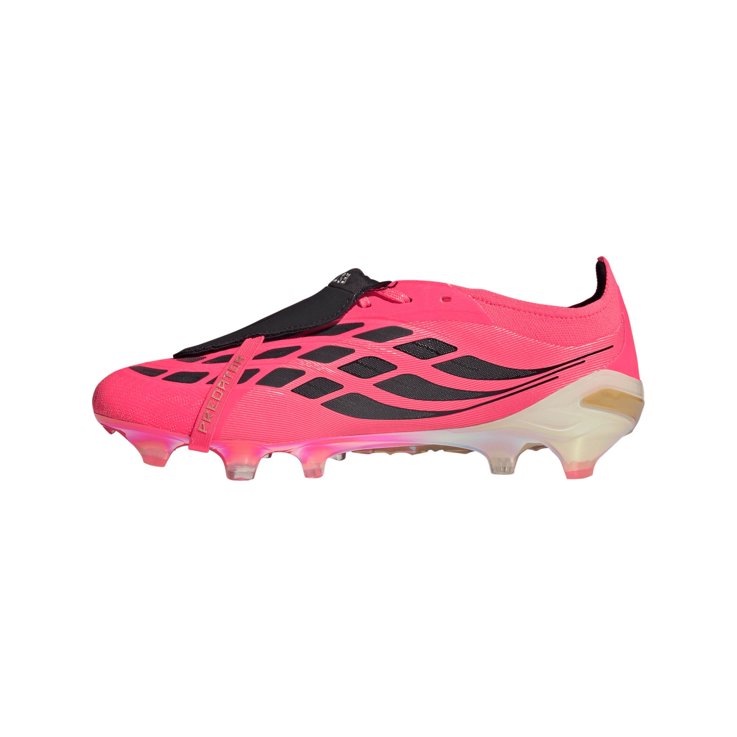 adidas Predator Elite FoldTongue FT FG Firm Ground Soccer Cleats- Solar Turbo/Thermal Chrome/Core Black