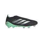 adidas Predator Elite Laceless FG Firm Ground Soccer Cleats -Core Black / Silver Metallic / Pulse Mint