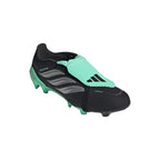 adidas Predator League FoldTongue FG Firm Ground Soccer Cleats -Core Black / Silver Metallic / Pulse Mint