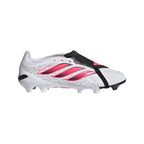 adidas Predator League FoldTongue FG Firm Ground Soccer Cleat -Cloud White / Solar Turbo / Core Black