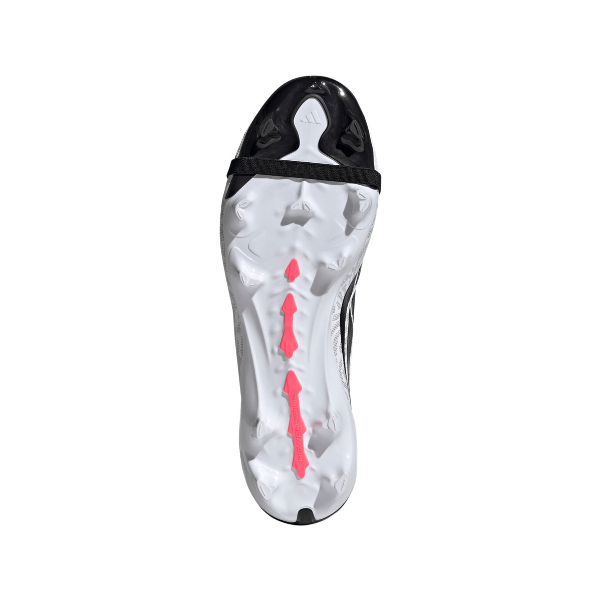 adidas Predator League FoldTongue FG Firm Ground Soccer Cleat -Cloud White / Solar Turbo / Core Black