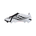 adidas Predator League FoldTongue FG Firm Ground Soccer Cleat -Cloud White / Solar Turbo / Core Black