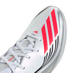 adidas F50 League Messi TF Turf Soccer Cleats-Cloud White / Lucid Red / Silver Metallic