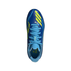 adidas Messi F50 League Junior FG Firm Ground Soccer Cleats -Team Royal Blue/Solar Yellow/Semi Blue Burst