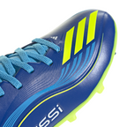 adidas Messi F50 League Junior FG Firm Ground Soccer Cleats -Team Royal Blue/Solar Yellow/Semi Blue Burst