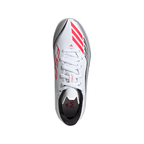 adidas Messi F50 League Junior TF Turf Soccer Cleats -Cloud White / Lucid Red / Silver Metallic