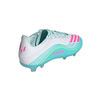 adidas F50 Elite Messi Junior FG Firm Ground Soccer Cleats- Cloud White / Lucid Pink / Flash Aqua