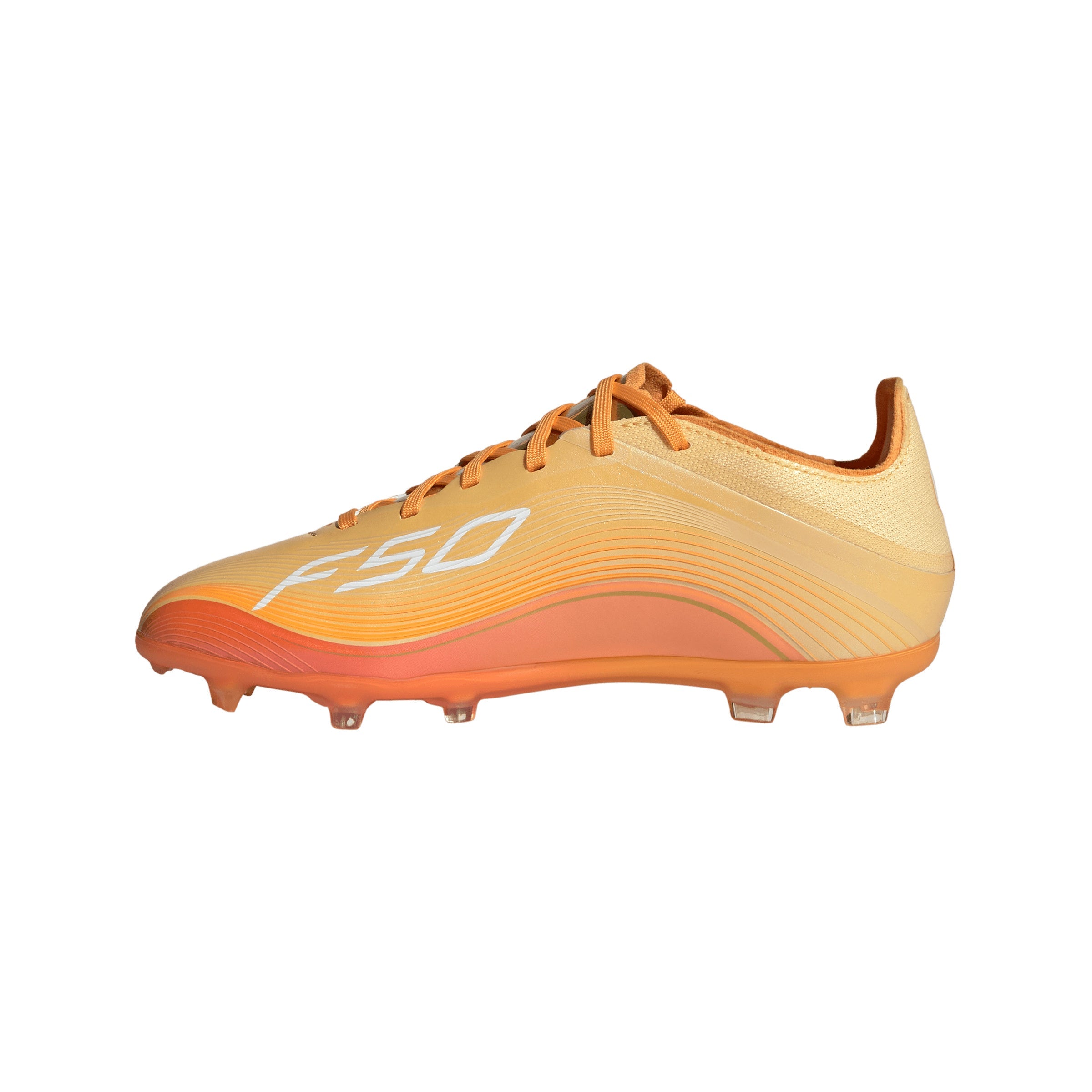 adidas F50 Elite Messi Junior FG Firm Ground Soccer Cleats- Ice Tangerine / Gold Metallic / Pure Tangerine