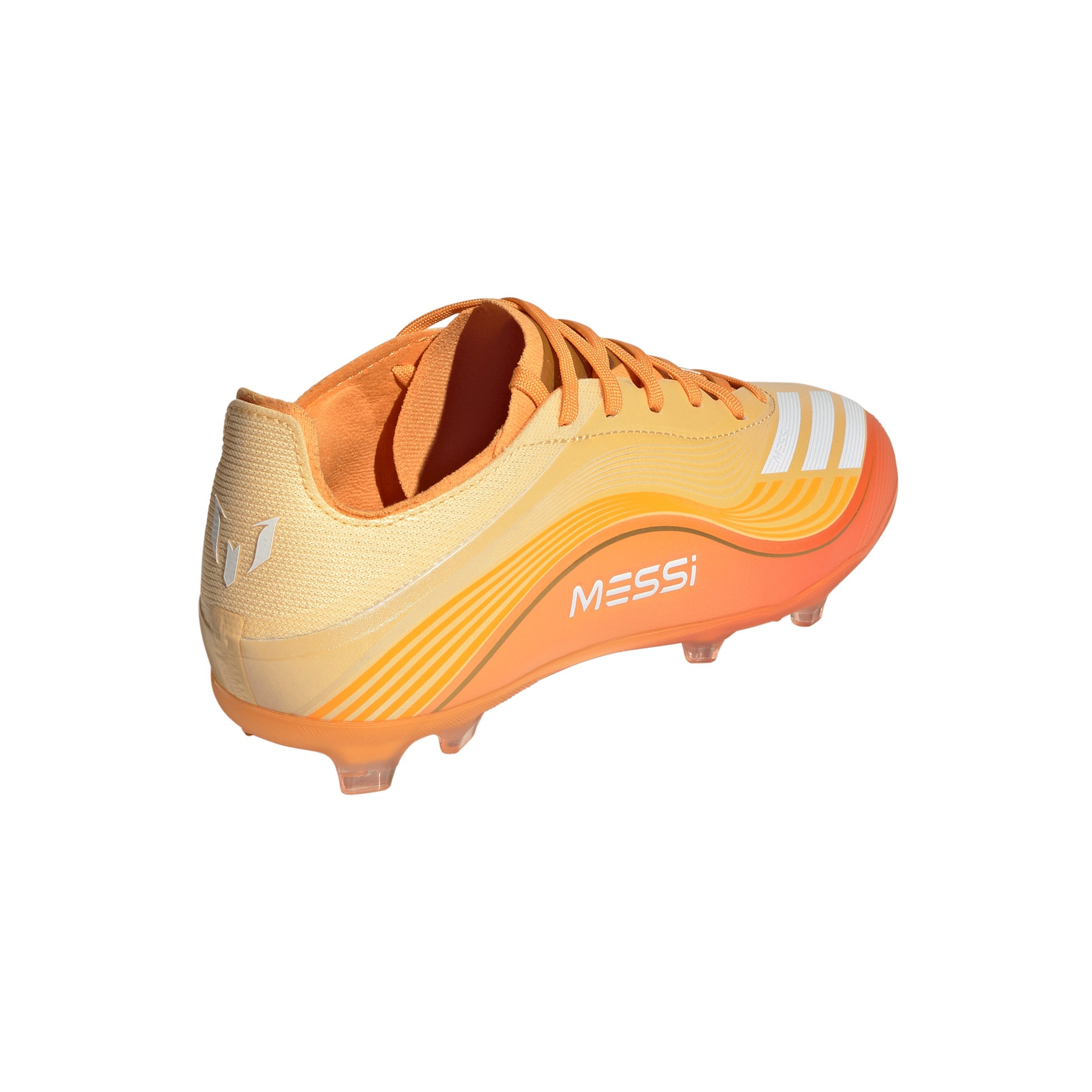 adidas F50 Elite Messi Junior FG Firm Ground Soccer Cleats- Ice Tangerine / Gold Metallic / Pure Tangerine