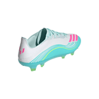 adidas Messi F50 Pro FG Firm Ground Soccer Cleats-Cloud White / Lucid Pink / Flash Aqua