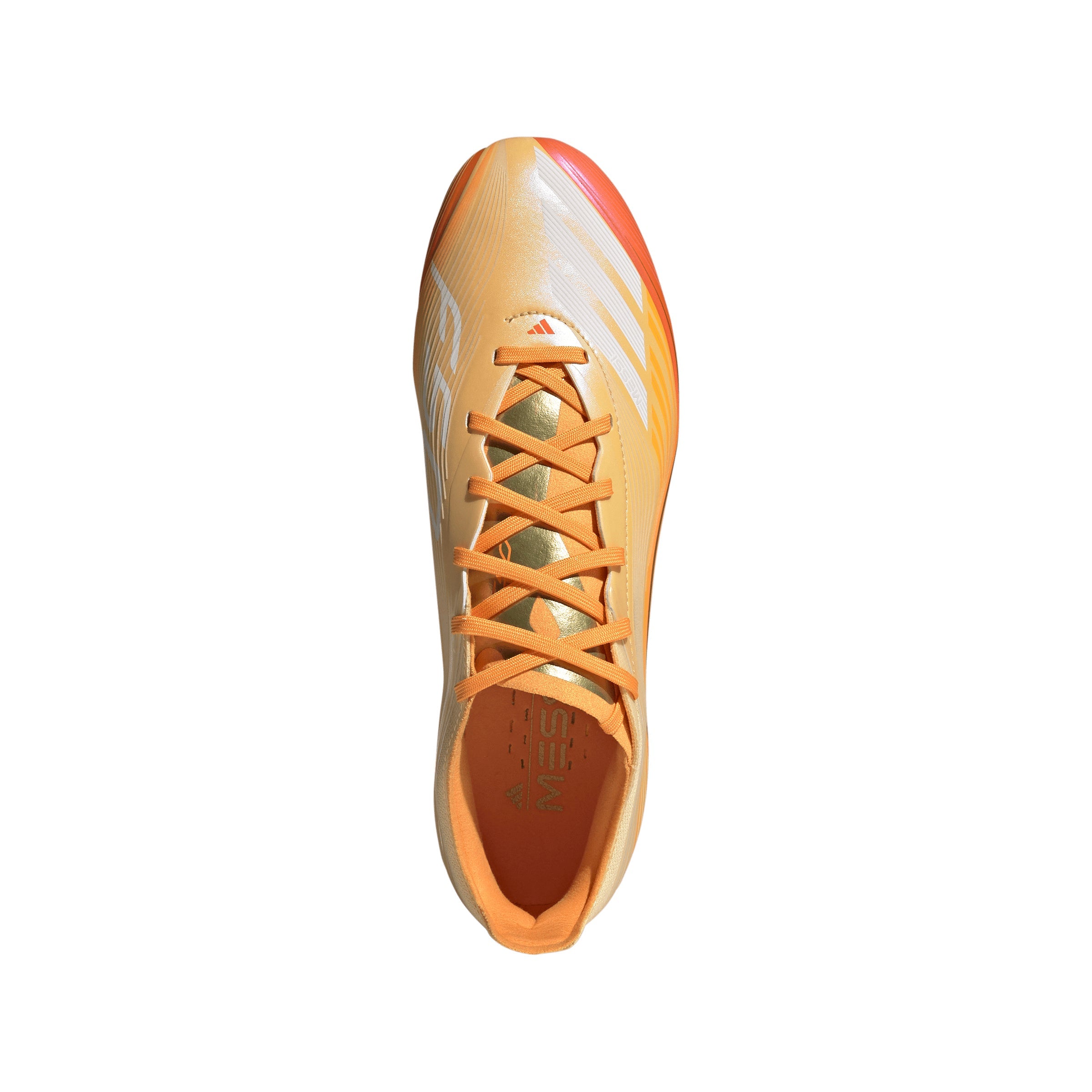 adidas Messi F50 Pro FG Firm Ground Soccer Cleats-Ice Tangerine / Gold Metallic / Pure Tangerine