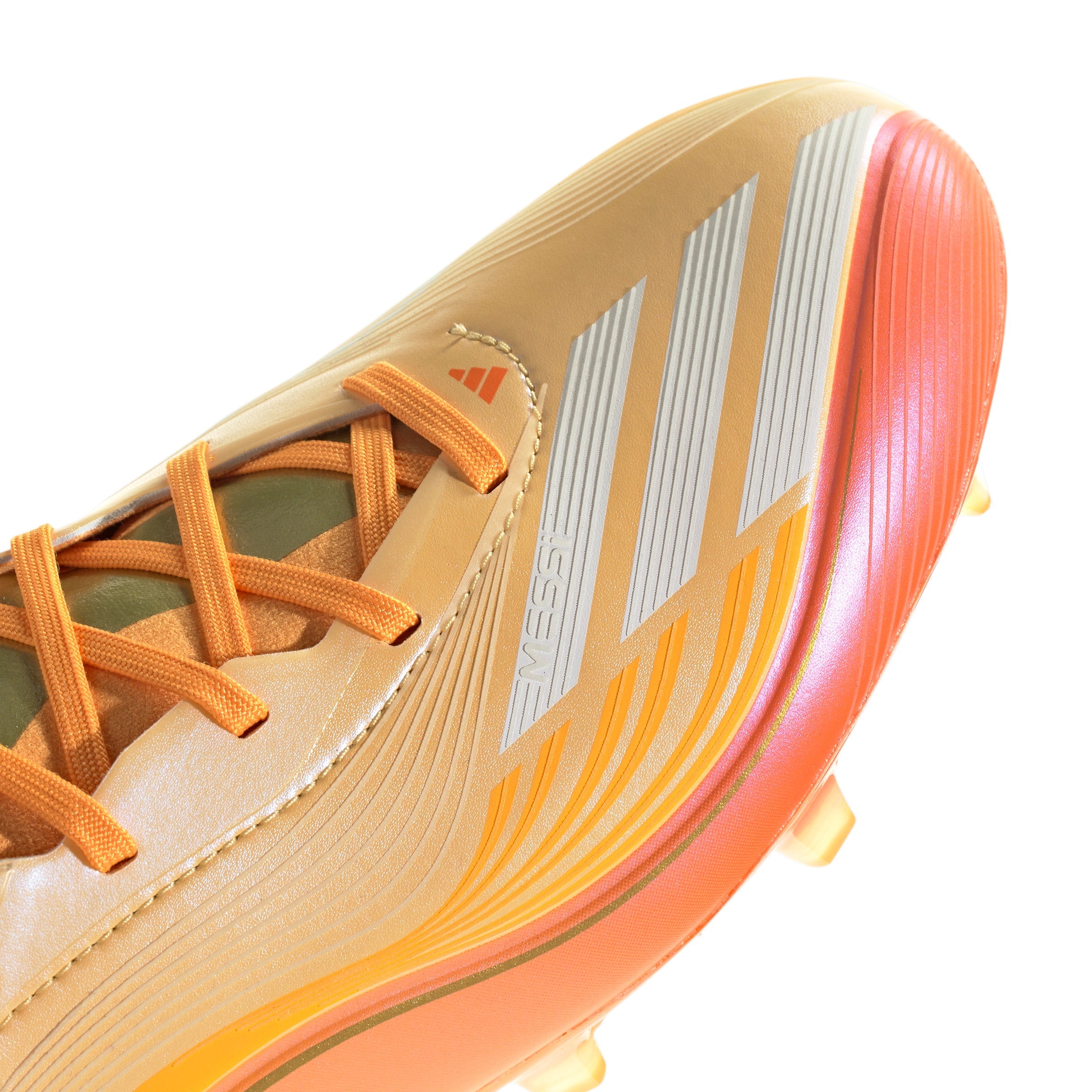 adidas Messi F50 Pro FG Firm Ground Soccer Cleats-Ice Tangerine / Gold Metallic / Pure Tangerine