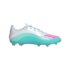 adidas Messi F50 League FG Firm Ground Soccer Cleats-  Cloud White / Lucid Pink / Flash Aqua
