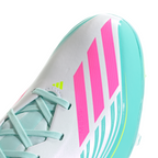 adidas Messi F50 League FG Firm Ground Soccer Cleats-  Cloud White / Lucid Pink / Flash Aqua
