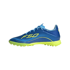 adidas F50 League Messi TF Turf Soccer Cleats- Team Royal Blue/Solar Yellow/Semi Blue Burst