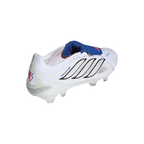 adidas Predator Jude Bellingham Pro FoldTongue FG Firm Ground Soccer Cleats- Cloud White / Zero Metalic / Royal Blue