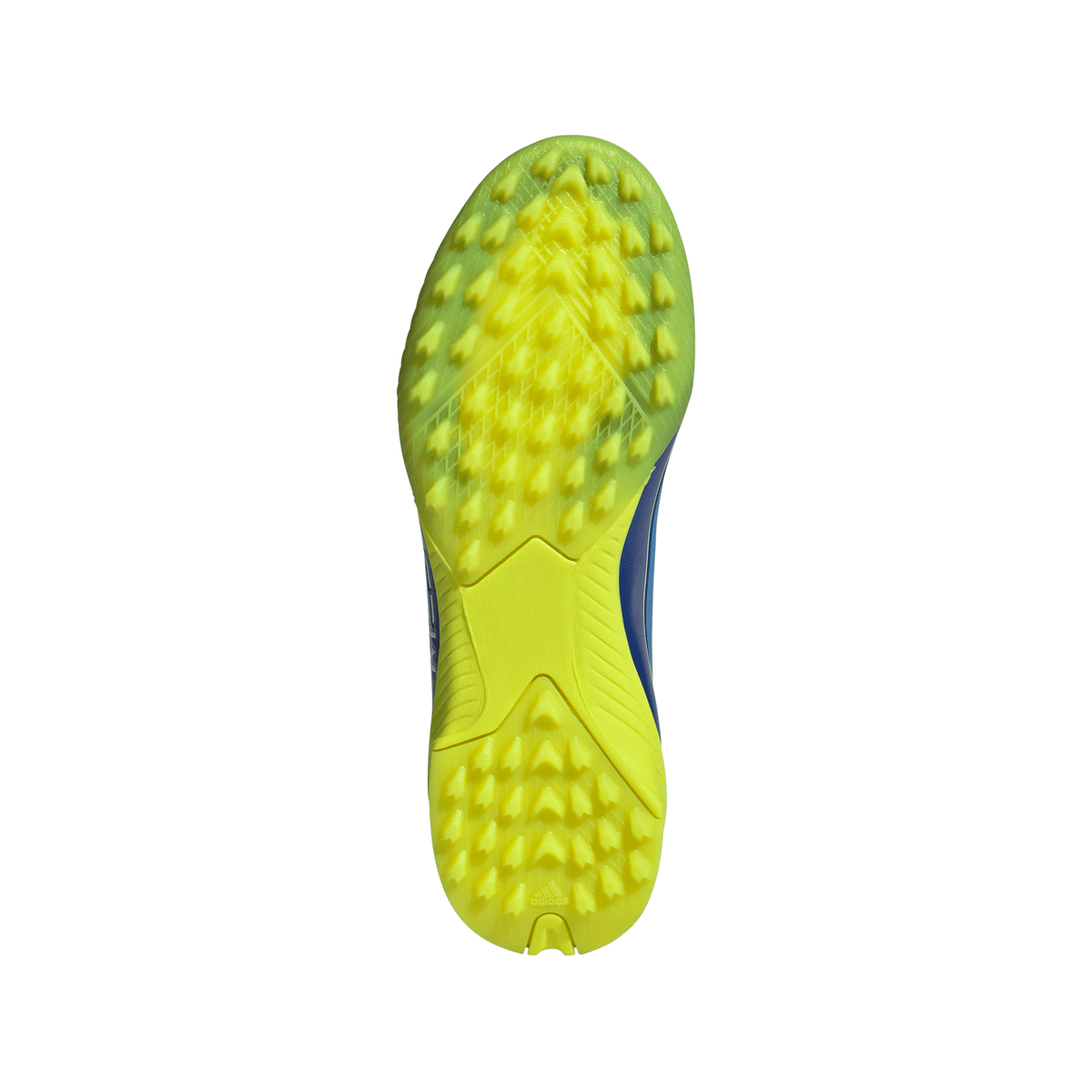 adidas Messi F50 League Junior TF Turf Soccer Cleats- Team Royal Blue/Solar Yellow/Semi Blue Burst