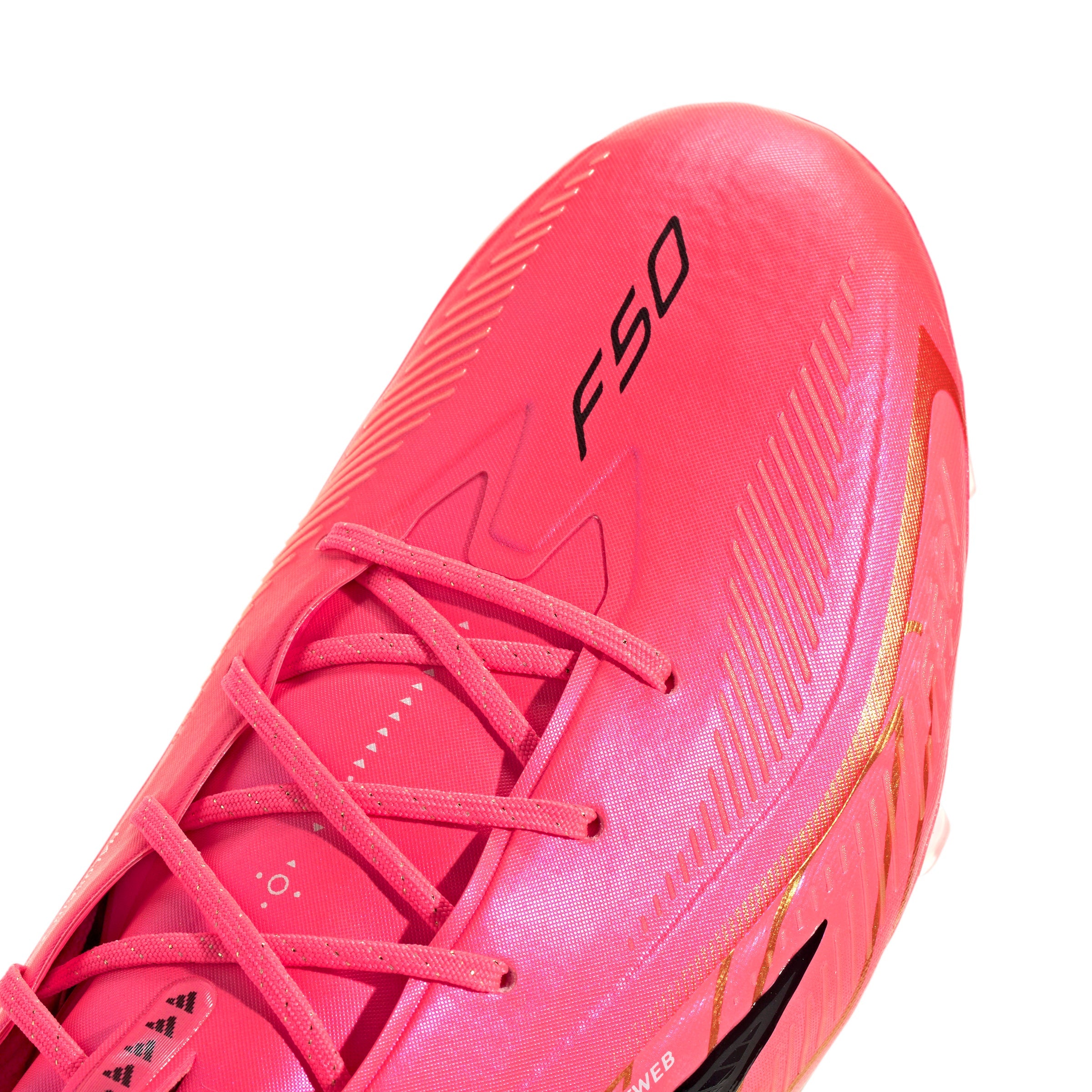 adidas F50 Hyperfast Elite FG Firm Ground Soccer Cleats- Solar Turbo / Core Black / Gold Metallic