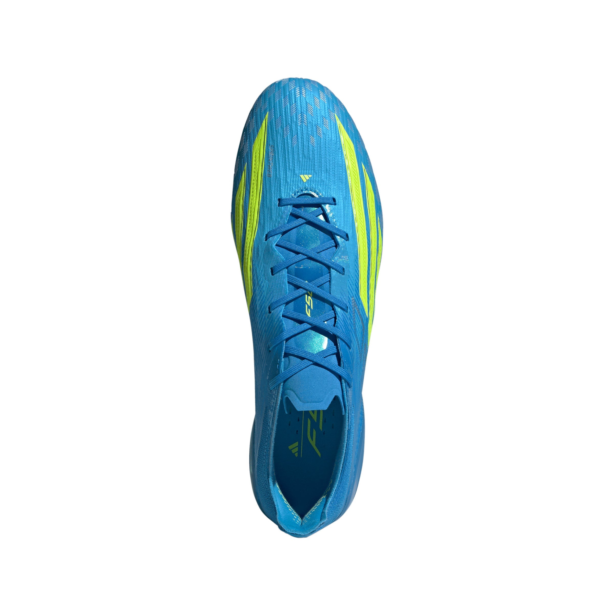 adidas F50 Elite FG Firm Ground Soccer Cleats-Lucid Ray Blue/Team Solar Yellow 2/ Lucid Aquamarine