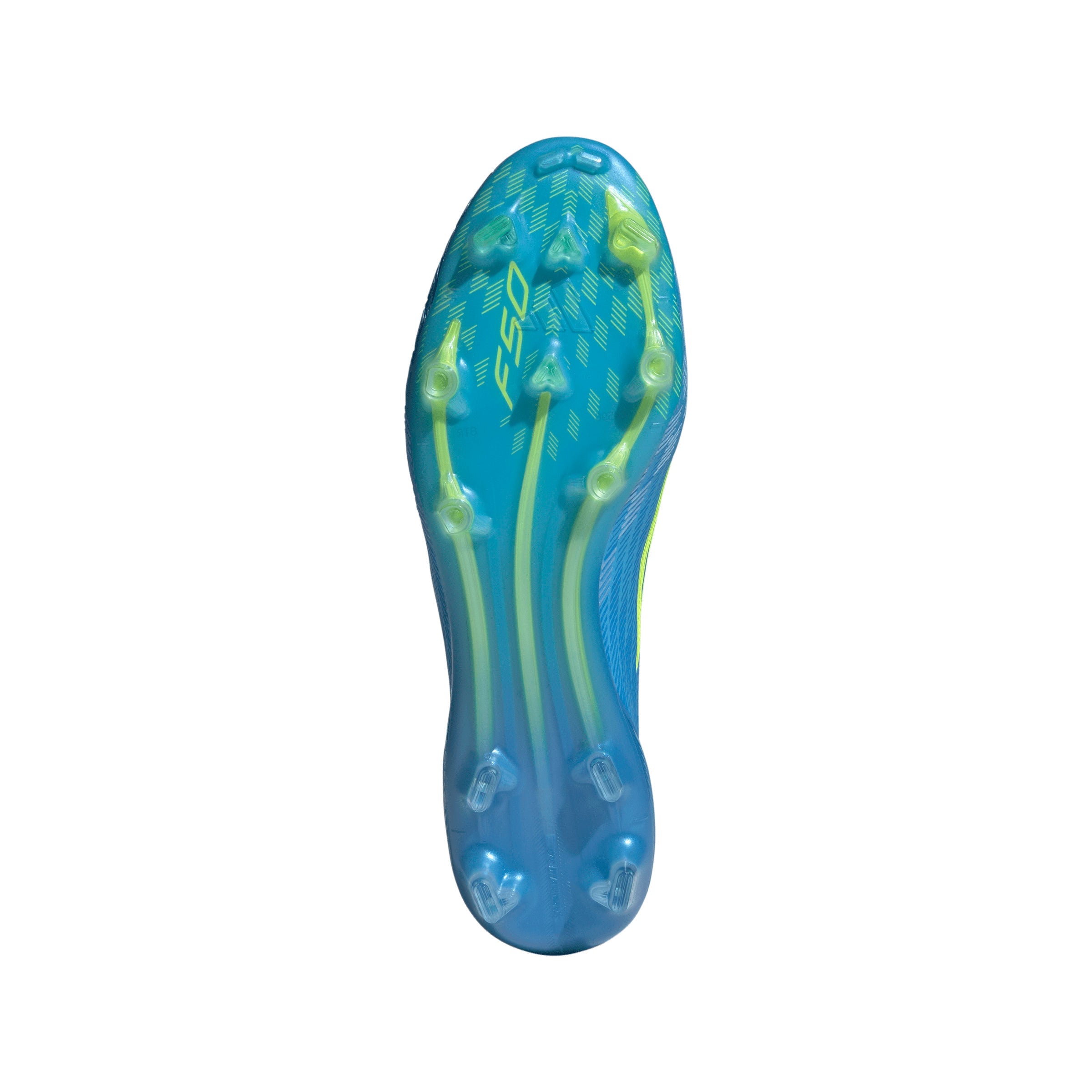 adidas F50 Elite FG Firm Ground Soccer Cleats-Lucid Ray Blue/Team Solar Yellow 2/ Lucid Aquamarine