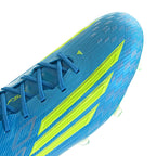 adidas F50 Elite FG Firm Ground Soccer Cleats-Lucid Ray Blue/Team Solar Yellow 2/ Lucid Aquamarine
