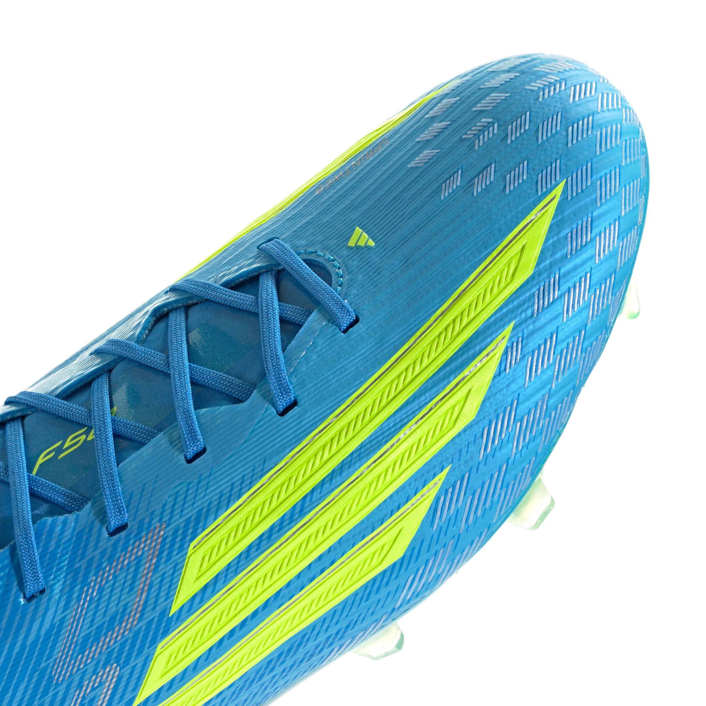 adidas F50 Elite FG Firm Ground Soccer Cleats-Lucid Ray Blue/Team Solar Yellow 2/ Lucid Aquamarine