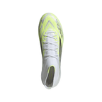 adidas Women’s F50 Sparkfusion Elite Mid FG Firm Ground/Artificial Grass - Cloud White / Iron Metallic / Hi-Res Yellow