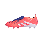 adidas Predator Junior Elite Fold Tongue  FG Firm Ground Soccer Cleat - Signal Coral / Cloud White / Beam Orange
