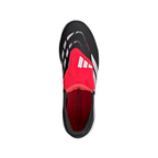 adidas Predator Pro Fold Tongue FT TF Turf Soccer Cleat - Core Black / Cloud White / Lucid Red