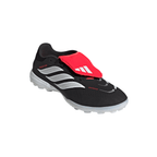 adidas Predator Pro Fold Tongue FT TF Turf Soccer Cleat - Core Black / Cloud White / Lucid Red
