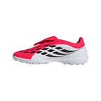 adidas Predator League FoldTongue Turf Soccer Cleat -Lucid Red / Core Black / Cloud White