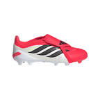 adidas Predator League FoldTongue  FT FG Junior Firm Ground Soccer Cleat - Lucid Red / Core Black / Cloud White