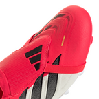 adidas Predator League FoldTongue  FT FG Junior Firm Ground Soccer Cleat - Lucid Red / Core Black / Cloud White