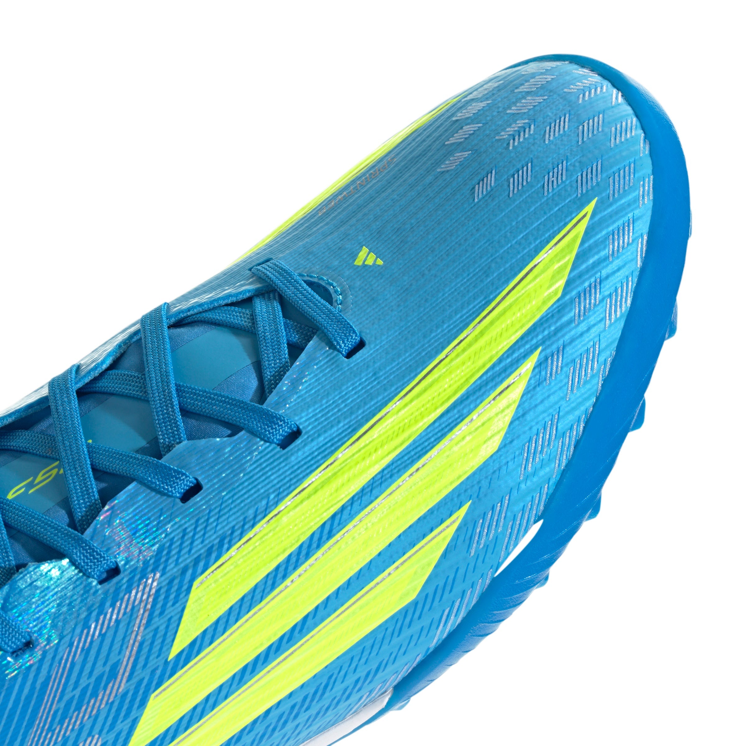 adidas F50 Pro TF Turf Soccer Cleats- Lucid Ray Blue / Team Solar Yellow 2 / Lucid Aquamarine