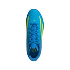 adidas F50 League Junior FG Firm Ground Soccer Cleats- Lucid Ray Blue / Team Solar Yellow 2 / Lucid Aquamarine