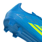 adidas F50 League Junior FG Firm Ground Soccer Cleats- Lucid Ray Blue / Team Solar Yellow 2 / Lucid Aquamarine