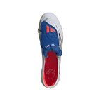 adidas Predator Jude Bellingham Elite FoldTongue FT FG Firm Ground Soccer Cleats- Cloud White / Zero Metalic / Royal Blue