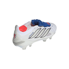 adidas Predator Jude Bellingham Elite FoldTongue FT FG Firm Ground Soccer Cleats- Cloud White / Zero Metalic / Royal Blue