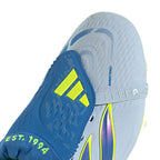 adidas Predator Elite FoldTongue FT FG Firm Ground Soccer Cleats- Crystal Sky/Ray Blue/Team Solar Yellow 2