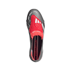adidas Predator Elite FoldTongue FT FG Firm Ground Soccer Cleats- Iron Metallic / Cloud White / Lucid Red