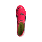 adidas Predator Elite FoldTongue FT FG Firm Ground Soccer Cleats- Lucid Red / Core Black / Cloud White