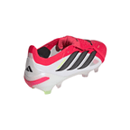adidas Predator Elite FoldTongue FT FG Firm Ground Soccer Cleats- Lucid Red / Core Black / Cloud White