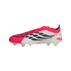 adidas Predator Elite Laceless FG Firm Ground Soccer Cleat - Lucid Red / Core Black / Cloud White