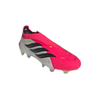 adidas Predator Elite Laceless FG Firm Ground Soccer Cleat - Lucid Red / Core Black / Cloud White